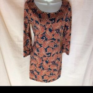 Paisley Print Dress